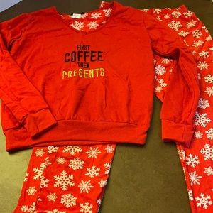 Christmas pajamas small/medium